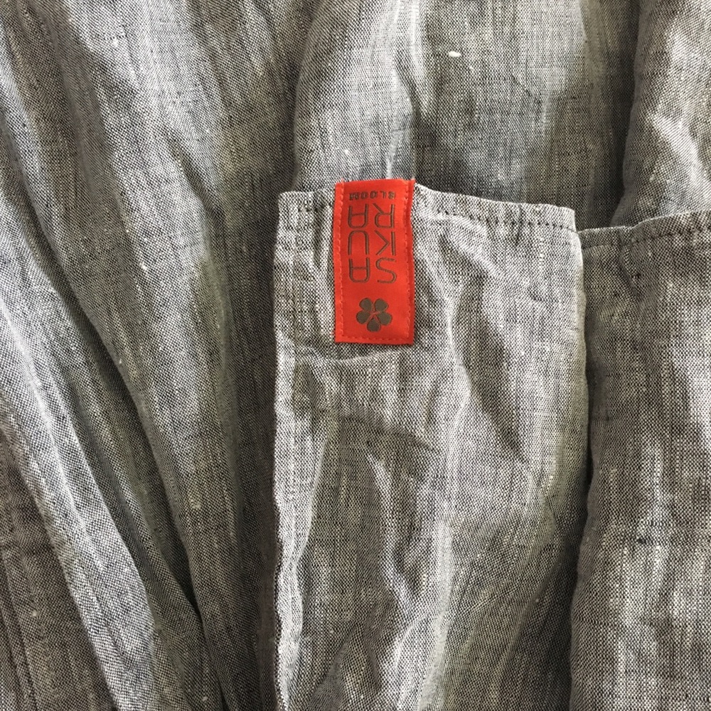 Sakura Bloom Silver Ring Marin Chambray fabric